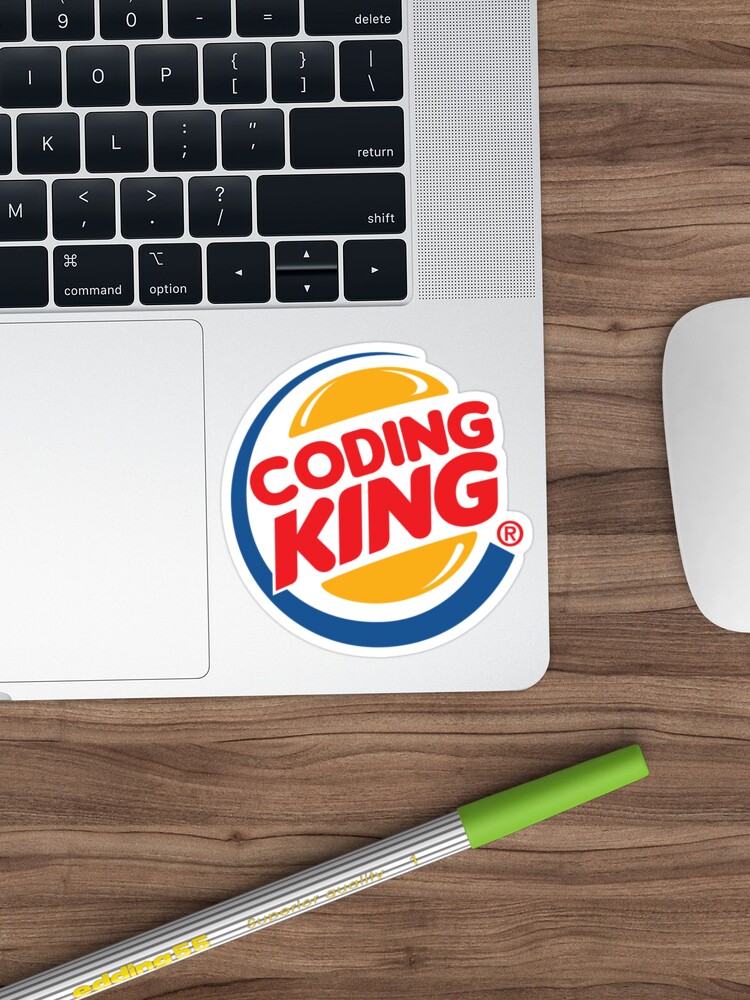 coding king nerd sticker