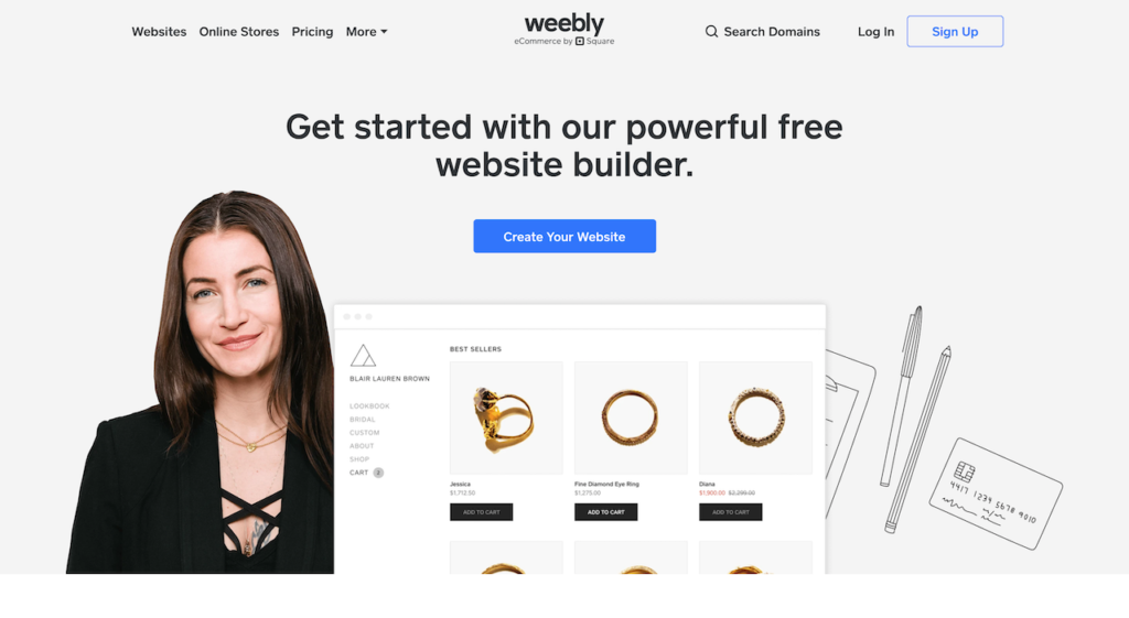 host a website for free with weebly