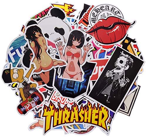 thrasher geek stickers