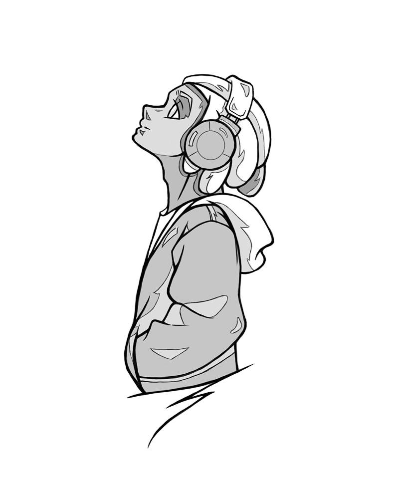 How to draw the side profile